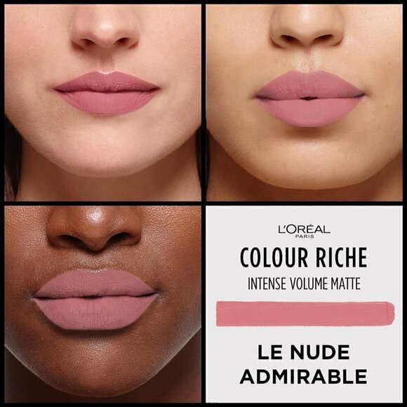 L'Oreal Paris Colour Riche Intense Volume Matte Lipstick - Up to 16H  Wear 1.8 g - Picture 2 of 9
